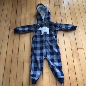 Carter’s 12-18 month plaid fleece onesie